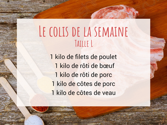 Le colis de la semaine taille L