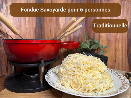 Fondue Savoyarde – 6 personnes + 2 offerte