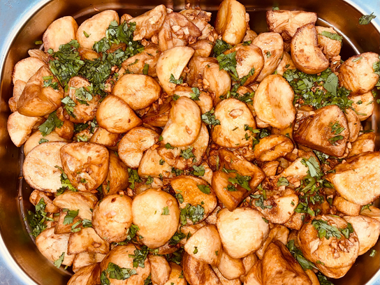 Pomme de terre sauté à l'ail et persil