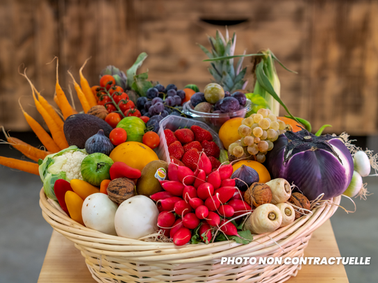 Panier fruits et légumes des Halles