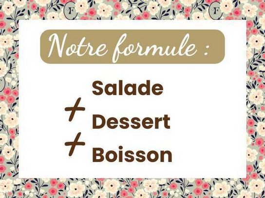 Notre formule à 13.00 €