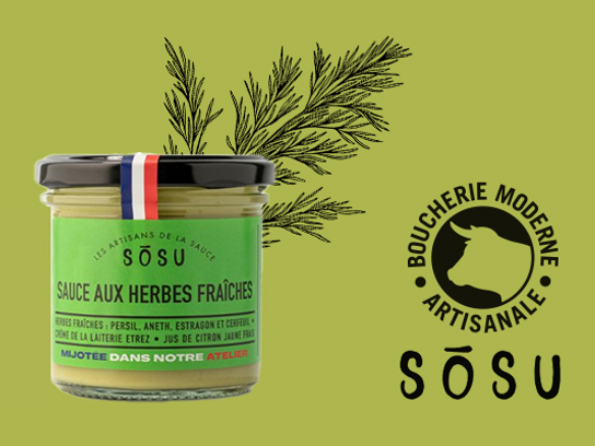 Sauce aux herbes fraîches Sosu - 140g
