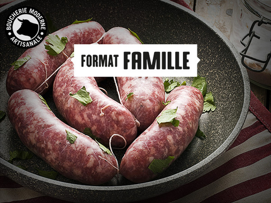 Assortiment de saucisses (format famille) - 2 kg