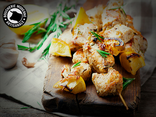 Brochette de poulet thym/citron - 220 g
