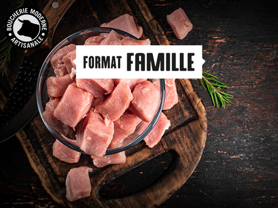 Sauté de porc (format famille) - 2 kg