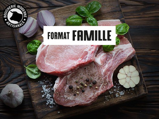 Côtes de porc (format famille) - 2 kg