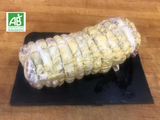 Rôti porc BIO moutarde fines herbes 4/5 pers 1 KG ENV