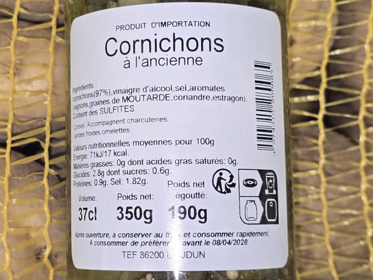 Cornichons à l'ancienne