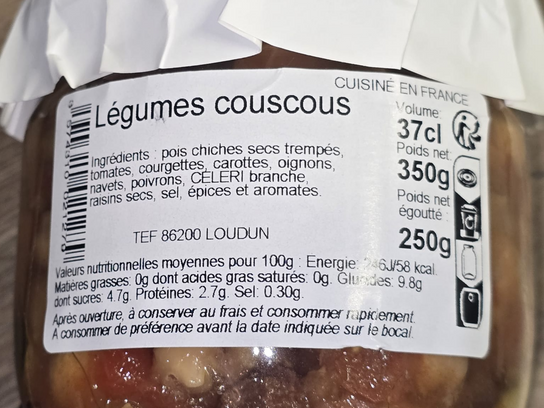 Légumes couscous