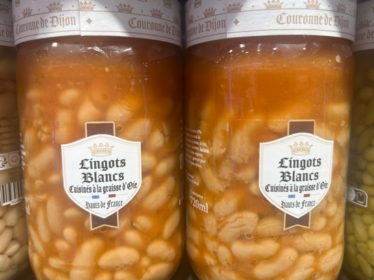 Lingots blancs cuisinées à la graisse d’oie