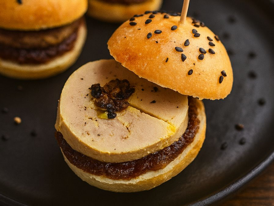 Mini-burger au foie gras