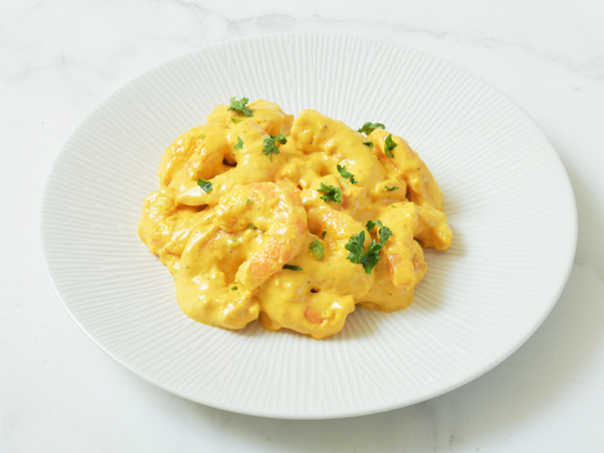 Gambas aux curry