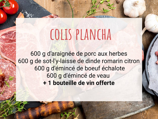Colis Plancha (+ 1 bouteille de vin offerte)