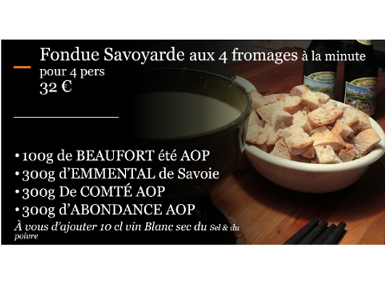 Plateau de Fondue Savoyarde