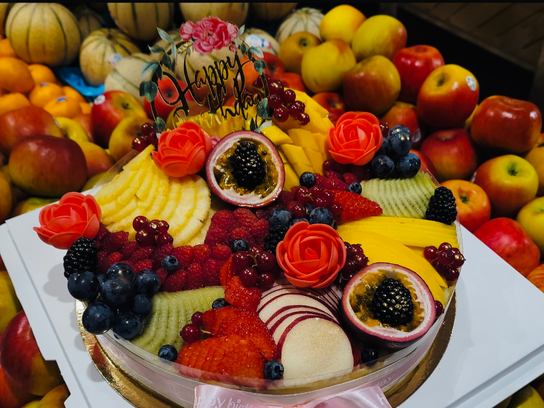 Gâteau de fruits frais 12/15 personnes.