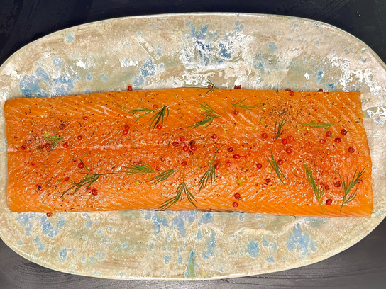 Gravlax de saumon