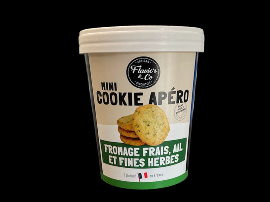 Cookie Apéro Fromage Frais Ail et Fines Herbes