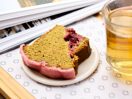 Cake Matcha & framboise