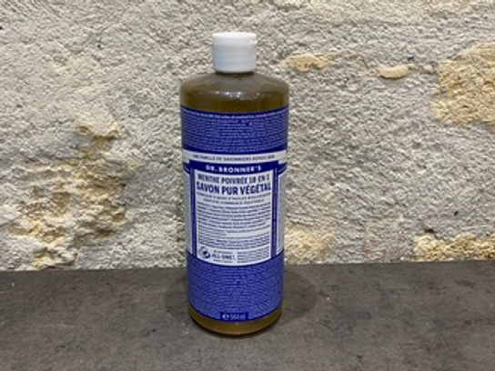 Savon pur végétal menthe poivrée Dr.Bronner's