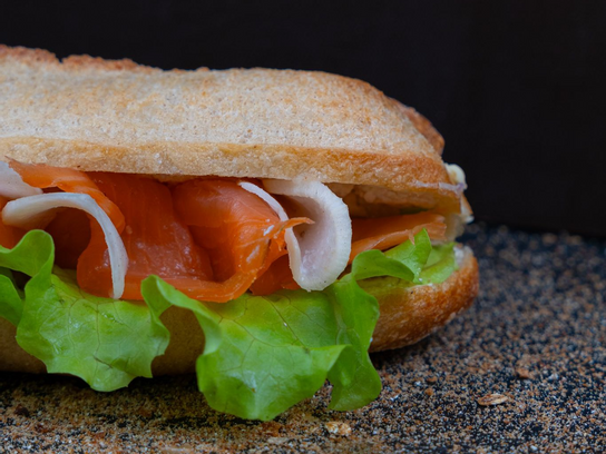 Sandwich au saumon