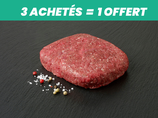 Steak haché (piéce) 3 achetés 1 offert