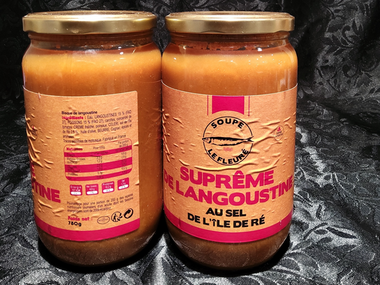 Suprême de langoustine au sel de l'île de ré