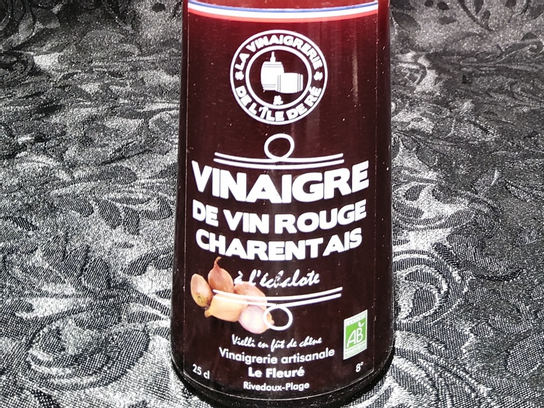 Vinaigre de vin rouge Charentais à l'échalote