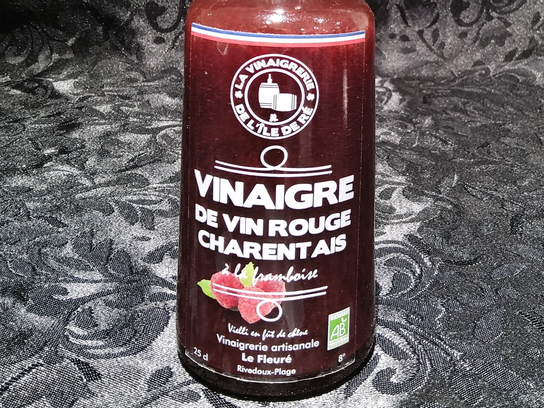 Vinaigre de vin rouge Charentais à la framboise