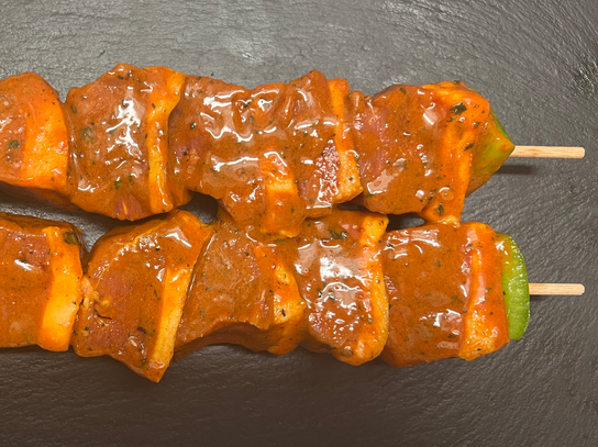 Brochette de magret de canard (3 poivres)