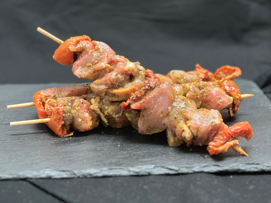 Brochette de veau (tomate - basilic)