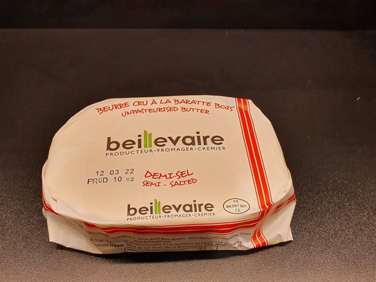 Beurre cru Beillevaire demi-sel