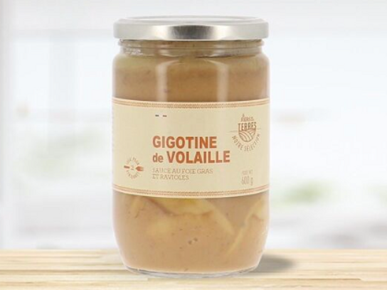Gigotine de volaille au foie gars et morilles