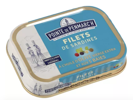Filets de sardines à l'huile d'olive aux 5 baies