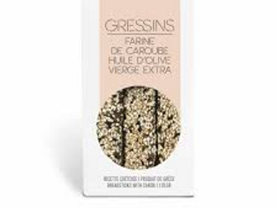 Gressins farine de caroube, sésame
