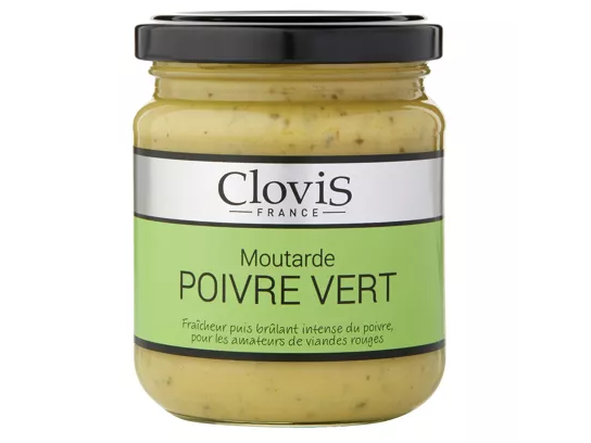 Moutarde au poivre vert