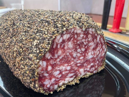 Galet enrobé au poivre