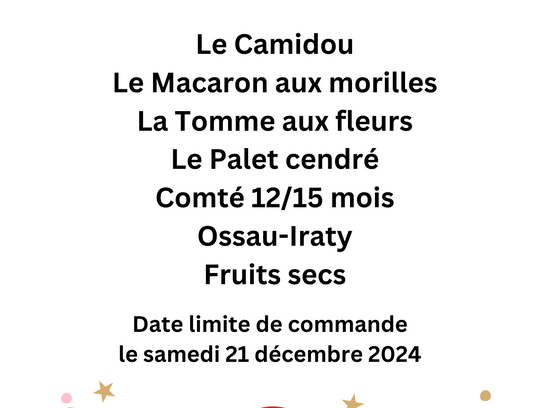 Plateau de Noël 6 fromages 10/12 personnes