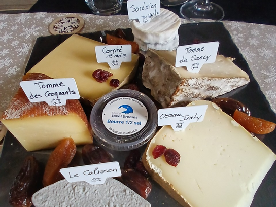 Plateau de Noël 6 fromages 10/12 personnes