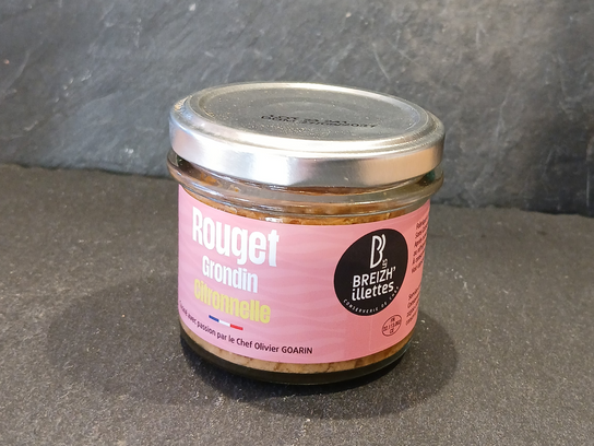 Rillettes au Rouget Grondin à la Citronelle 90g