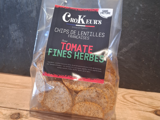 Chips De Lentilles Tomates Fines Herbes