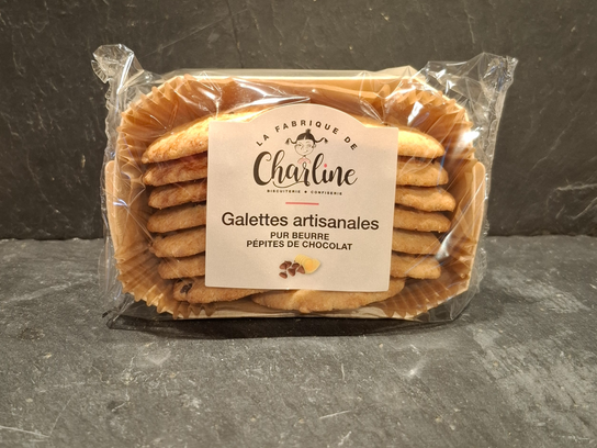 Galettes Artisanales pur beurre Pépites de Chocolat 185g