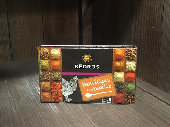 bedros bouillon de volaille x8 80g