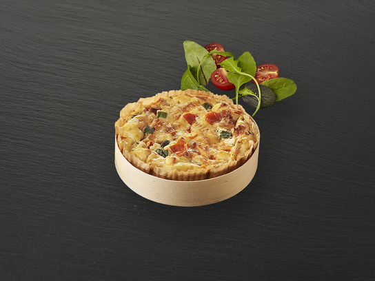 Coeur de tarte courgette tomate et chèvre