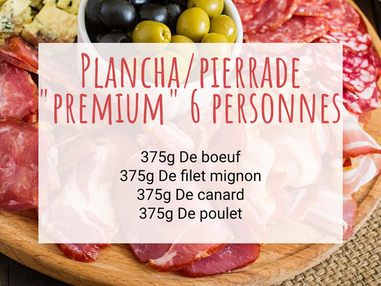 Plancha / pierrade "Premium" - 6 personnes