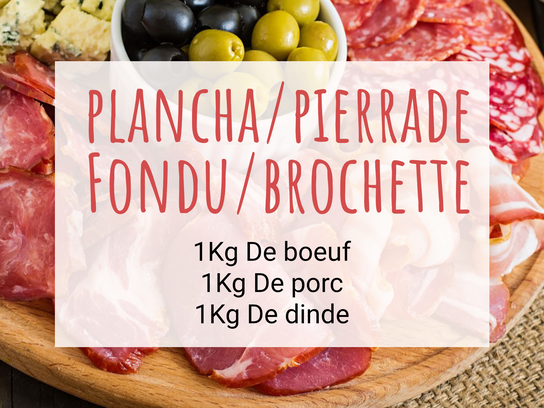 Colis Plancha/pierrade/fondue/ brochette à faire