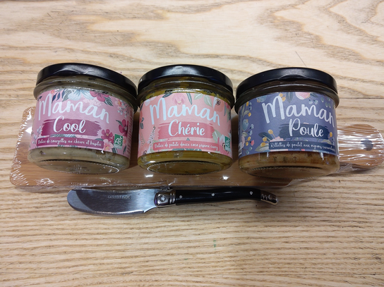 Lot de 3 rillettes Maman Bio