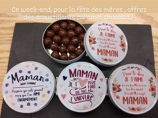 Bonbons croustillants chocolat caramel
