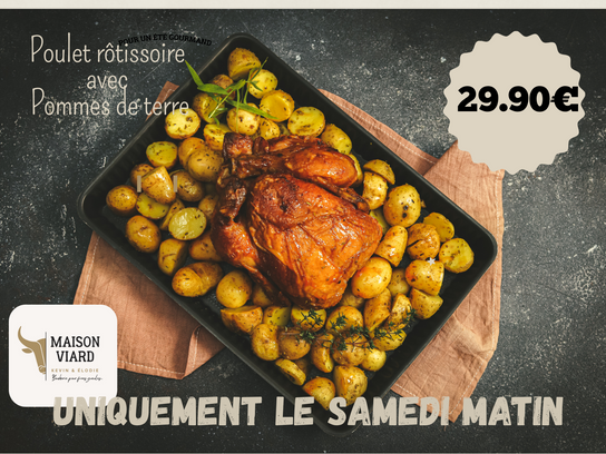 Formule : poulet rôti / Pommes de terre