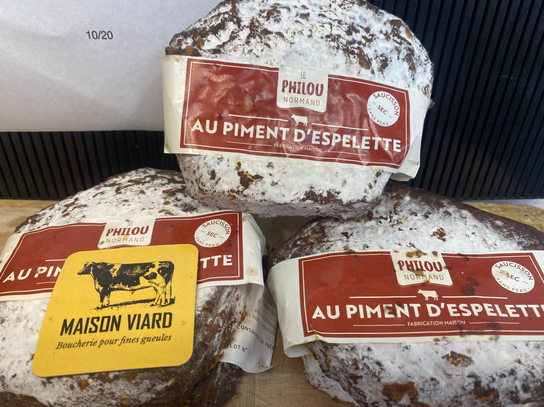 Saucisson sec Normand au Piment d'Espelette