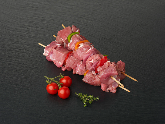 Brochette agneau poivrons